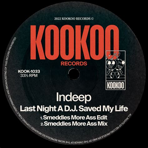 ‎last night a d j saved my life smeddles more ass mix single by