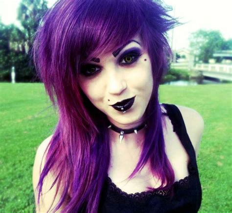 Purple Wow Just In Love With The Color Goth Hair Girl With Purple