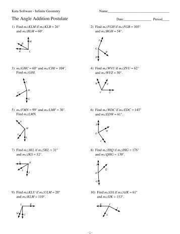 segment  angle addition postulates exploration milc
