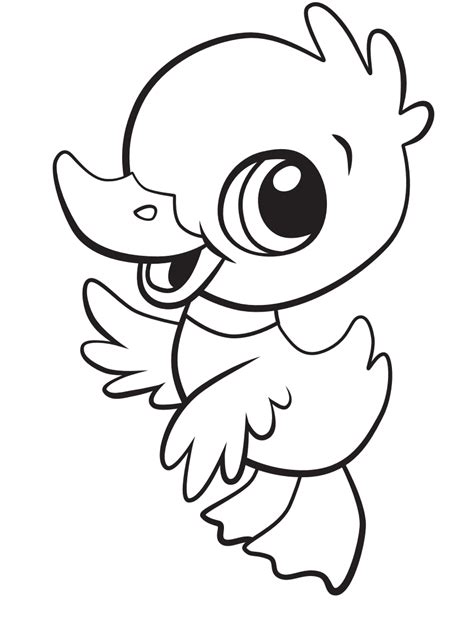 duck printable coloring pages
