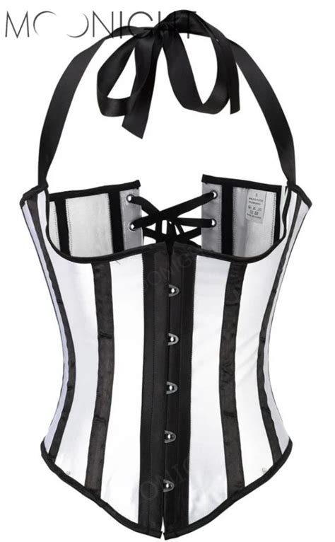 moonight sexy corset underbust waist corsets with strap bustier gothic