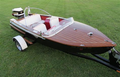 luger wood speed boat restoredcustom   sale   boats  usacom