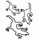 Lizard Template Templates Coloring Colouring Pages Drawing Simple Crafts Getdrawings sketch template