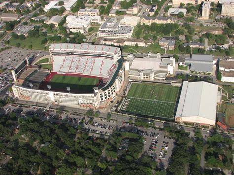 Fayetteville Ar Aerial View Of Razorback Stadium Sept