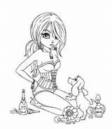 Coloring Pages Jadedragonne Deviantart Sexy Colouring Girls Girl Stamps Book Sheets Adult Deviant Books Parfume Drawings Digi Lineart sketch template
