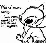 Ohana Family Quotes Stitch Coloring Pages Lilo Means Tattoo Quote Cute Tattoos Aloha Disney Sad Meaning Choose Board Quotesgram Kids sketch template