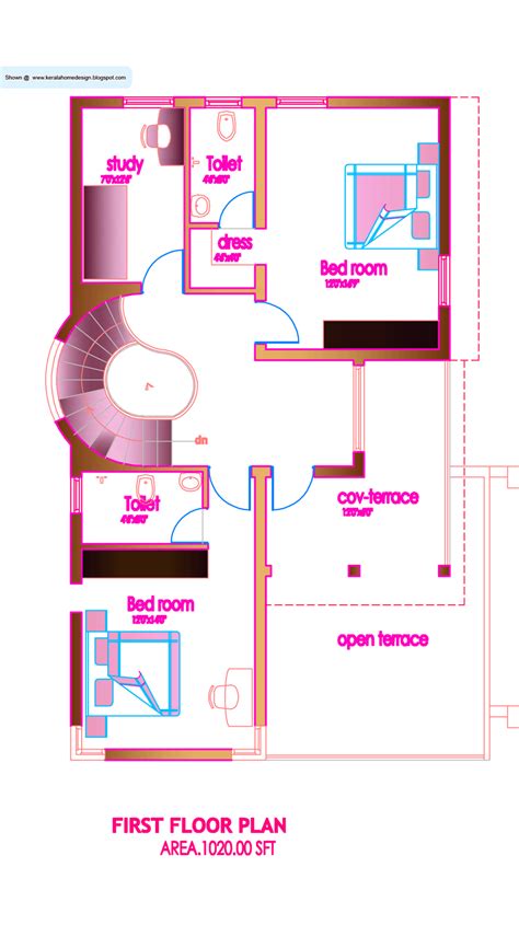 modern house plan  sq ft kerala home design  floor plans