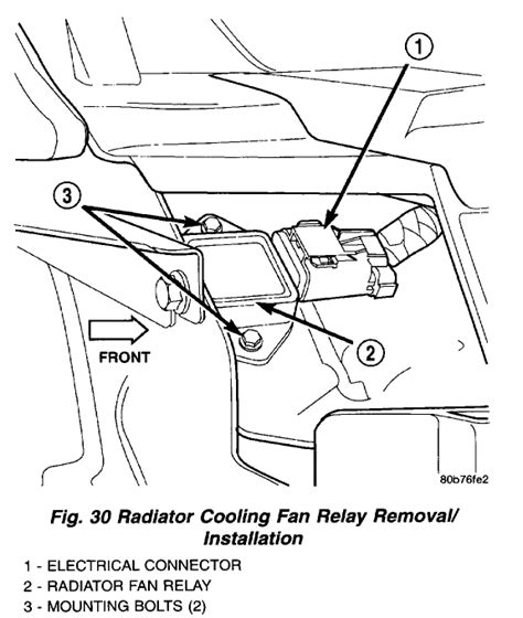 radiator fan relay location   find  radiator fan relay