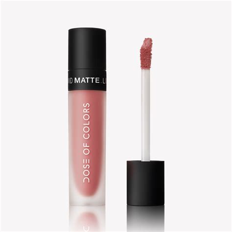 warm fuzzy warm rose liquid matte lipstick dose  colors