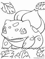 Bulbasaur Coloring Pokemon Pages Color Getcolorings Getdrawings Template Drawing Printable Central sketch template