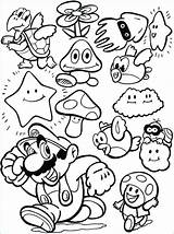 Coloring Mario Pages Super Galaxy Getdrawings sketch template