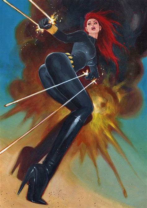 Black Widow By ~synthetikxs On Deviantart Black Widow Avengers Comic