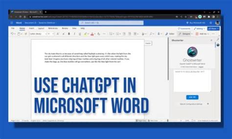 integrate chatgpt  microsoft word