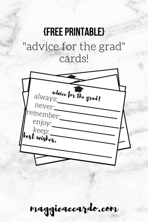 printable advice   grad cards  images grad cards