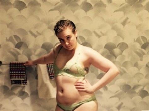 lena dunham shows off curves in lingerie photo gephardt daily