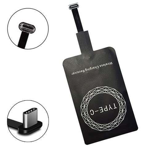 etmakit universal qi wireless charger receiver  iphone adapter receptor receiver pad coil