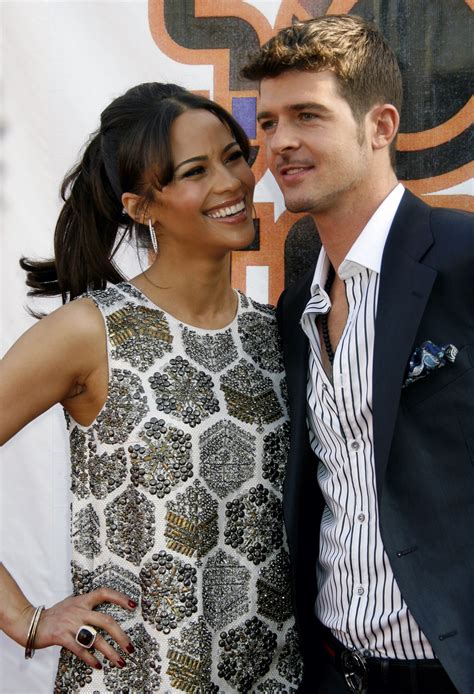 did robin thicke cheat on paula patton ‘blurred lines singer gropes