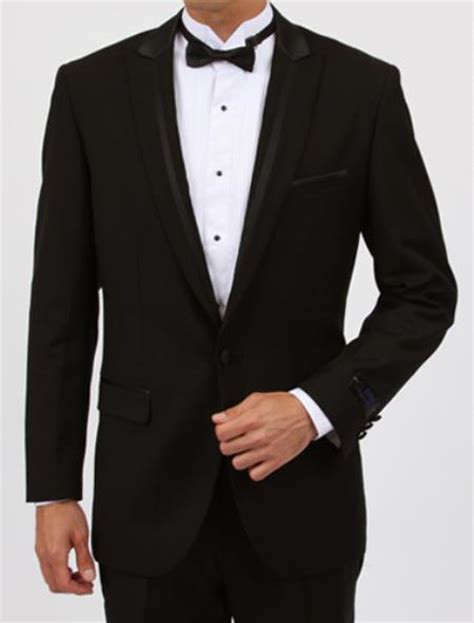 slim fit single buttons dark color black tuxedo  satin