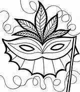 Mardi Masque Carnaval sketch template