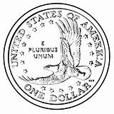 Coloring Pages American Dollar Native Coins Coin Bald Eagle Mint Collection Pluribus Unum sketch template
