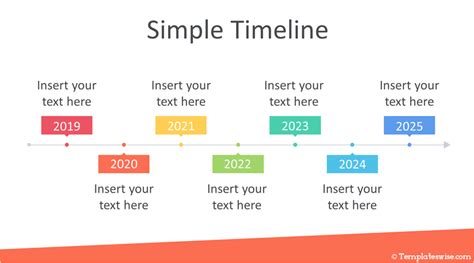 powerpoint simple timeline template