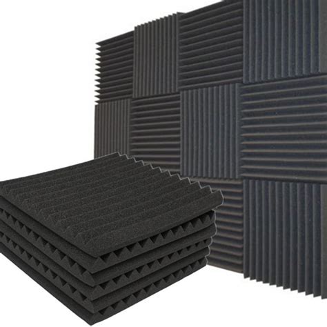 pack xx inchesacoustic panels studio soundproofing foam wedges wall tiles