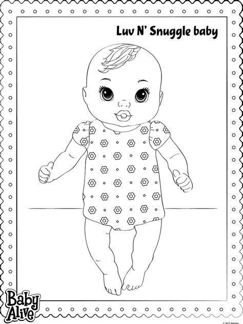 baby alive coloring pages printable kidsworksheetfun
