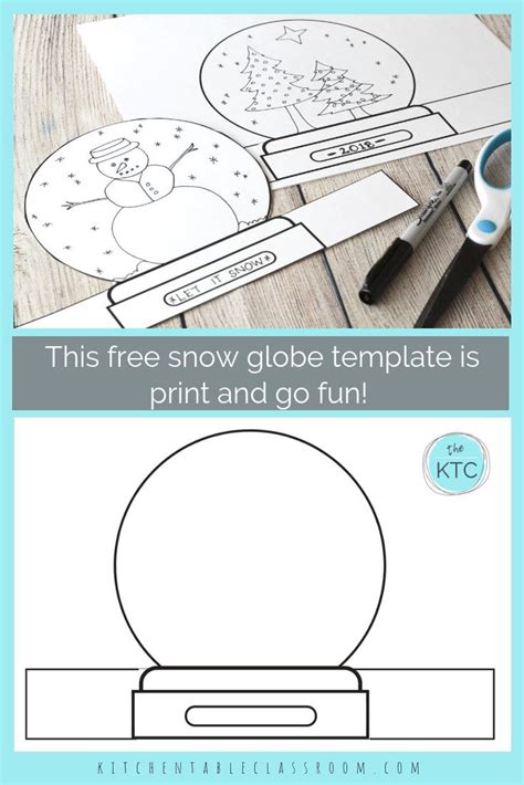 printable snow globe templates