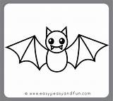 Bat Drawing Draw Cartoon Drawings Step Easy Kids Sketch Halloween Peasy Tutorial Pumpkin Easypeasyandfun Learned Done Paintingvalley Choose Board sketch template