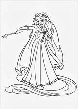 Rapunzel Coloring Pages Tangled sketch template