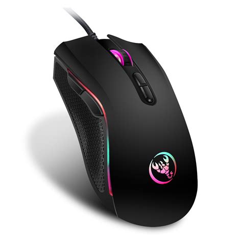 tsv gaming mouse wired  buttons rgb backlit  dpi adjustable comfortable grip ergonomic