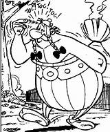 Obelix Asterix Colorier Toc sketch template