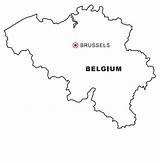 Belgium Coloring Map sketch template