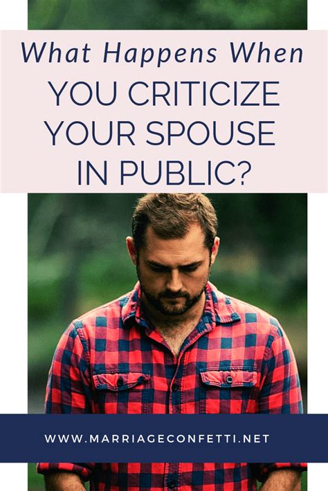 What Happens When You Criticize Your Spouse In Public