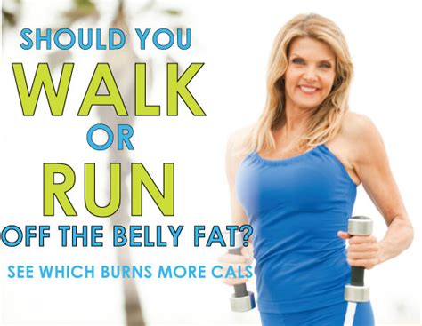 does walking or running burn more calories kathy smith