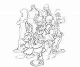 Kingdom Hearts Sora Coloring Yumiko Fujiwara Pages Arts Heart Drawings sketch template