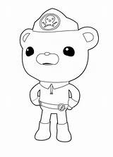 Barnacles Captain Coloring Kwazii Octonauts Peso Pages sketch template
