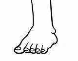 Foot Coloring Clipart Toes Para Colorear Colorir Pe Desenho Coloringcrew Book Clip Cliparts Library Body Codes Insertion Related Favorites Add sketch template