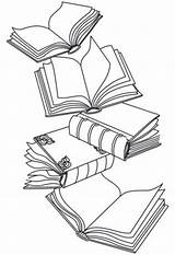 Book Drawing Open Books Tattoo Simple Coloring Drawings Stack Small Embroidery Pages Tattoos Paper Designs Outline Draw Pile Clipart Cool sketch template