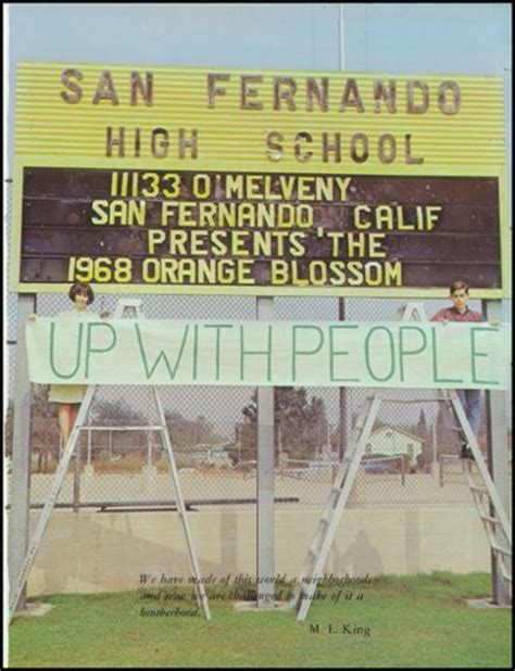 Explore 1968 San Fernando High School Yearbook San
