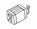 Toaster Coloring Double Coloringcrew sketch template