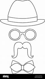 Mustache Alamy sketch template
