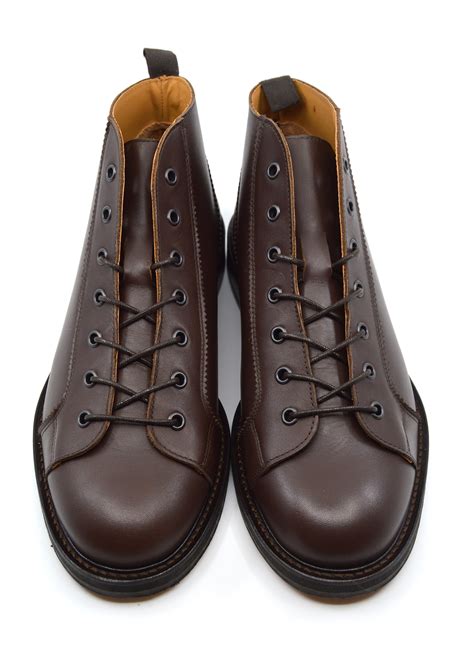 dark brown monkey boots version   leather upper leather sole