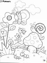 Printemps Diversos Pintar Caracol Paisagem Pintarcolorear Paysage Maternelle Imagenpng Paisajes Setembro Natureza Educação Ler Infantis Infantiles Coloringcity Riscos sketch template