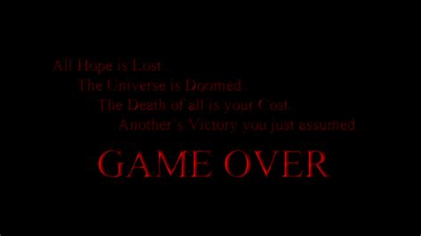 Game Over Screen Citezens Of Chaosthroph By