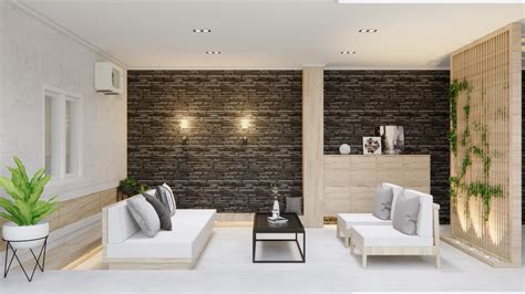 inspirasi desain interior ruang keluarga  nyaman  berkelas