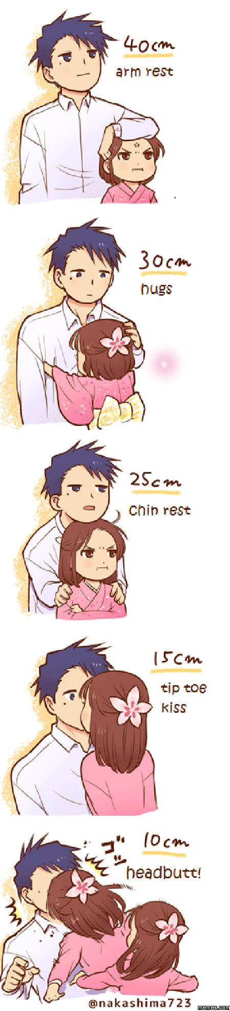 Couple With Height Difference Anime Funny Anime Cute