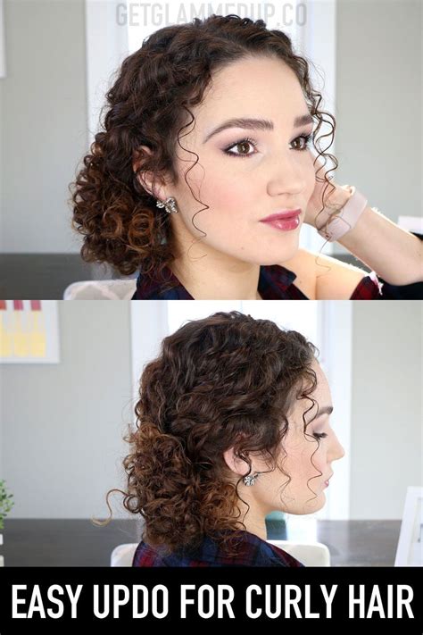 Easy Messy Bun Updo For Naturally Curly Hair Watch The