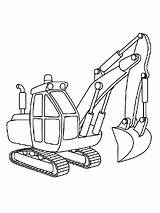 Excavator Excavadora Digger Pala Traktor Imprimir sketch template