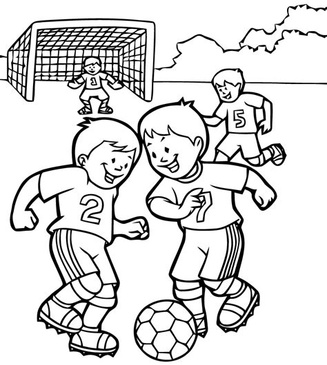 coloring pages soccer kids coloring pages